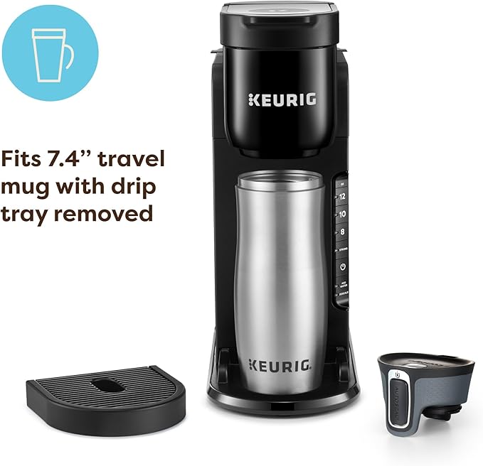 Keurig K-Express Single Serve Coffee Maker – Strong Brew Option, 42oz Reservoir, Sleek Design for Holiday Hosting & Gifting, Black