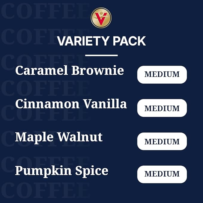 Victor Allen's Coffee Fall Harvest Variety Pack, Medium Roast, 96 Count, Single Serve Coffee Pods for Keurig K-Cup Brewers