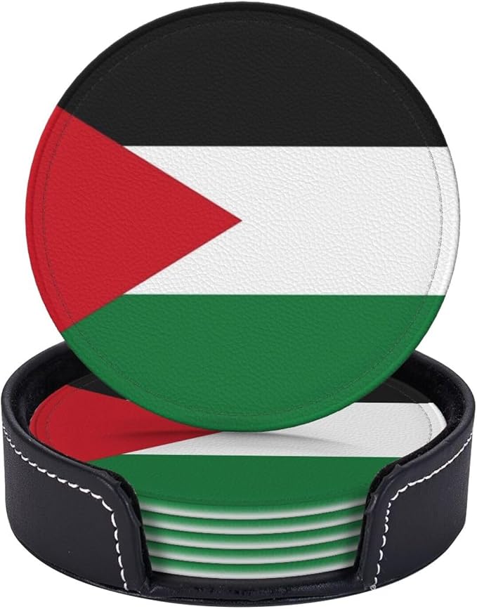 Palestinian Flag Coasters for Drinks