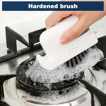 Window Cleaning Brush, 3-in-1 2025 New Magic Window Groove Cleaning Brush Set - Hand-Held Track Cleaner Tool for Sliding Doors, Window Sills, Tile Grout, Shutters, Deep Scrub Brush for Home (Orange)