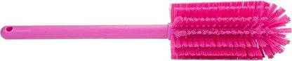 SPARTA Scrub Brush Bottle Brush, Dishwasher Safe Brush with Hanging Hole for Cleaning, Plastic, 16 Inches, Pink