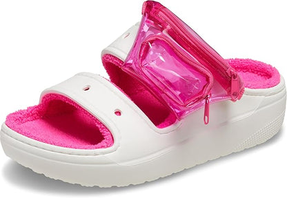 Crocs Unisex Adult Classic Cozzzy Towel Sandals, Fuzzy Slippers and Slides