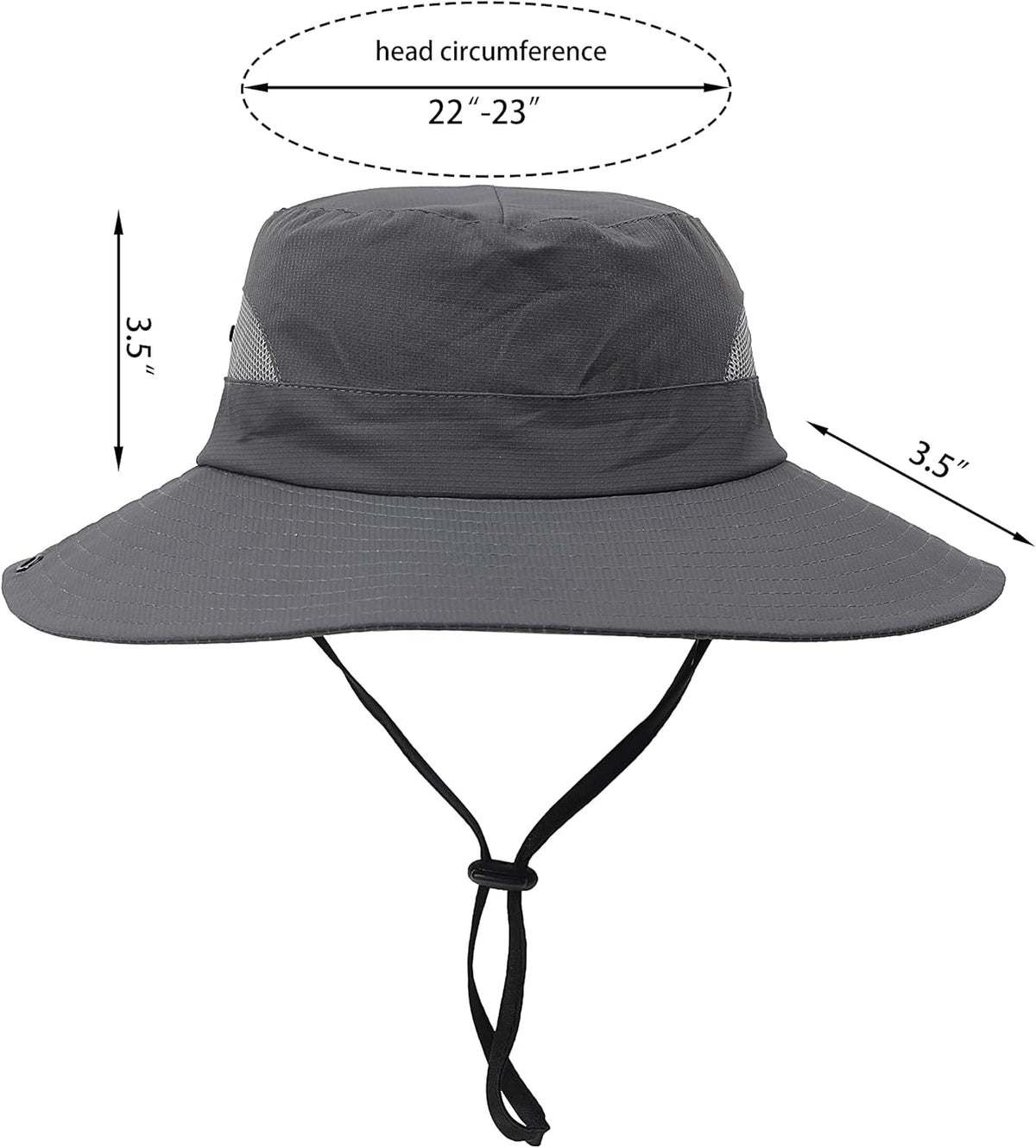 Womens Summer Sun Hat Beach Hat Wide Brim Outdoor UV Protection Hat Foldable Cool Mesh Ponytail Bucket Hat
