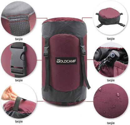 Outdoor Storage Stuff Sacks, Camping Gear Organizer (RED, XL)