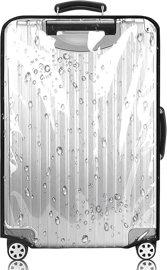 20 Inch PVC Luggage Protector Cover for TSA Approved Clear Suitcase Protector 20-21 Inch Transparent Luggage Protective Cover Case Suitable for 20"-21"