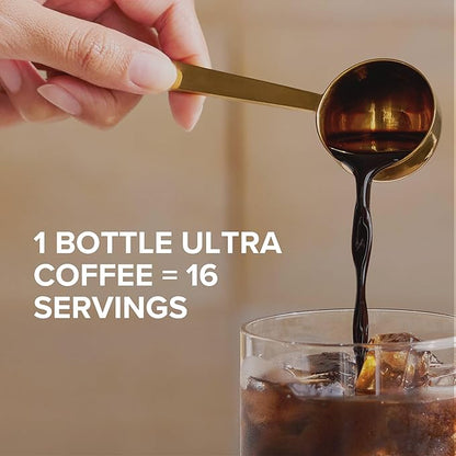 Peet's Coffee, Ultra Coffee Concentrate, Instant Hot, Cold Brew, or Iced Coffee - Espresso Forte, 8 Fluid Ounce Bottle (16 Servings)