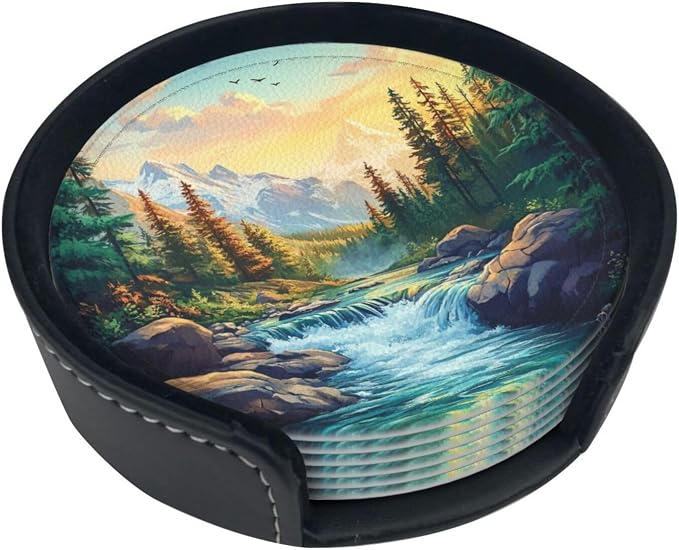 Mountains Nature Scenery Coasters