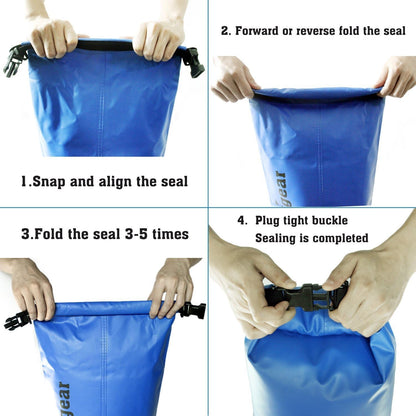 Unigear Dry Bag Waterproof, 2L/5L/10L/20L/30L/40L Floating and Lightweight Bags for Kayaking, Boating, Fishing, Swimming and Camping with Waterproof Phone Case