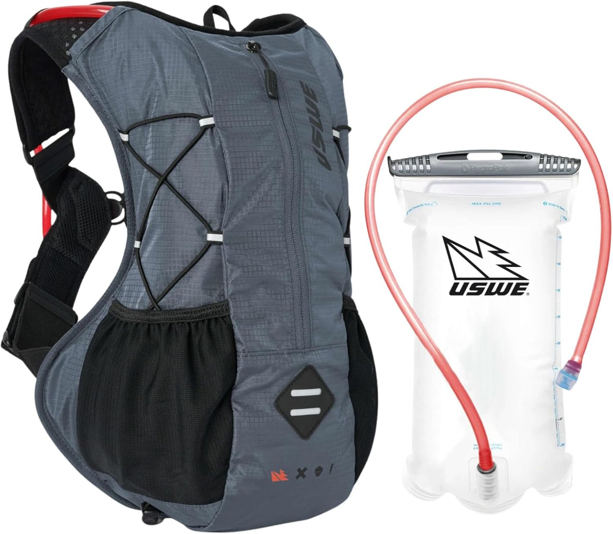 USWE Outlander XC Hydration Pack, Running, Hiking Hydration Backpack with Water Bladder (1.5L/50oz), Hydropack for Men & Women, Backpack Gear & Equipment for Cycling, MTB