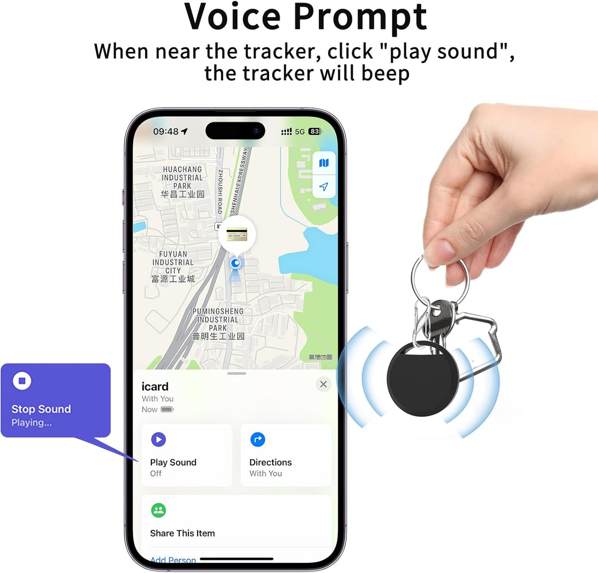 Air Tracker Tags 4 Pack Smart Tag Bluetooth Trackers Work with Apple Find My (iOS Only), Lightweight Tag Prevent Loss of Luggage Wallets Keys Bags,Replaceable Battery,IP67 Waterproof