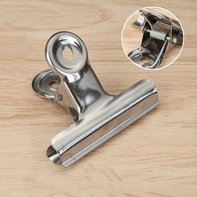 18 Pack Stainless Steel Chip Bag Clips Heavy Duty Food Bags Clamp Clips for Kitchen Office School (2In)