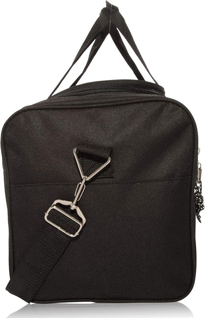 DALIX 21" Blank Sports Duffle Bag Gym Bag Travel Duffel Adjustable Strap in Black