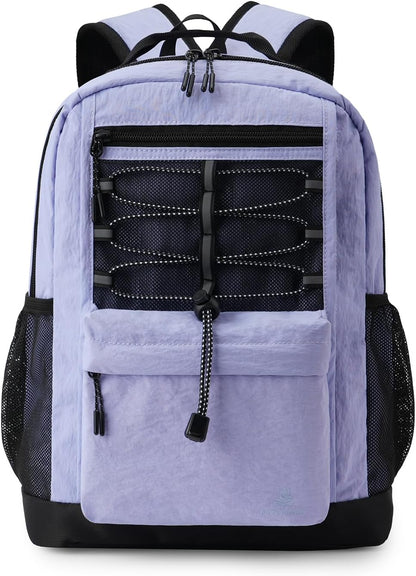 10L Small Size Casual Backpack for Kids Girls Boys Ages 3-9, Mini Waterproof Outdoor Sport Travel Hiking Camping Daypack (Light Purple)