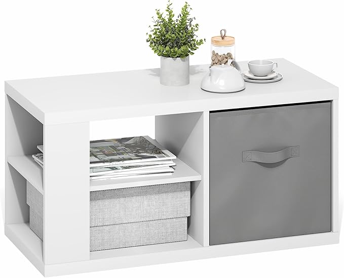 Furinno Viola Coffee Table, 3-Tier Modern Coffee Table