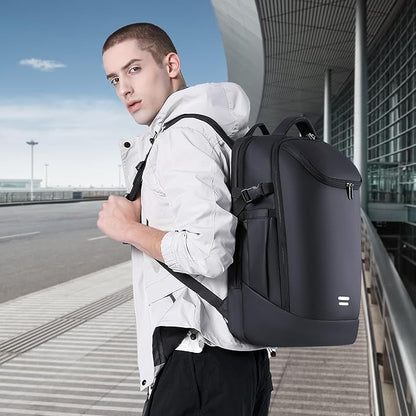 Travel Backpack for Men, Fits 17.3 inch Laptop Daypack, Water resistant Business Casual Carry on Backpacks Flight approved for Women & Men
