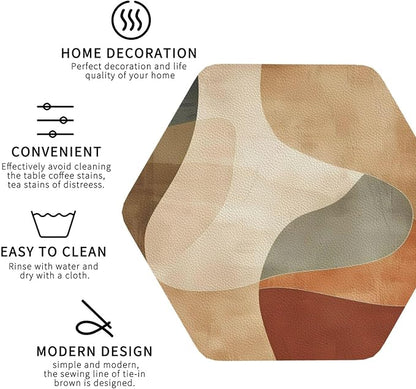 Minimal Abstract Shapes Print Coasters
