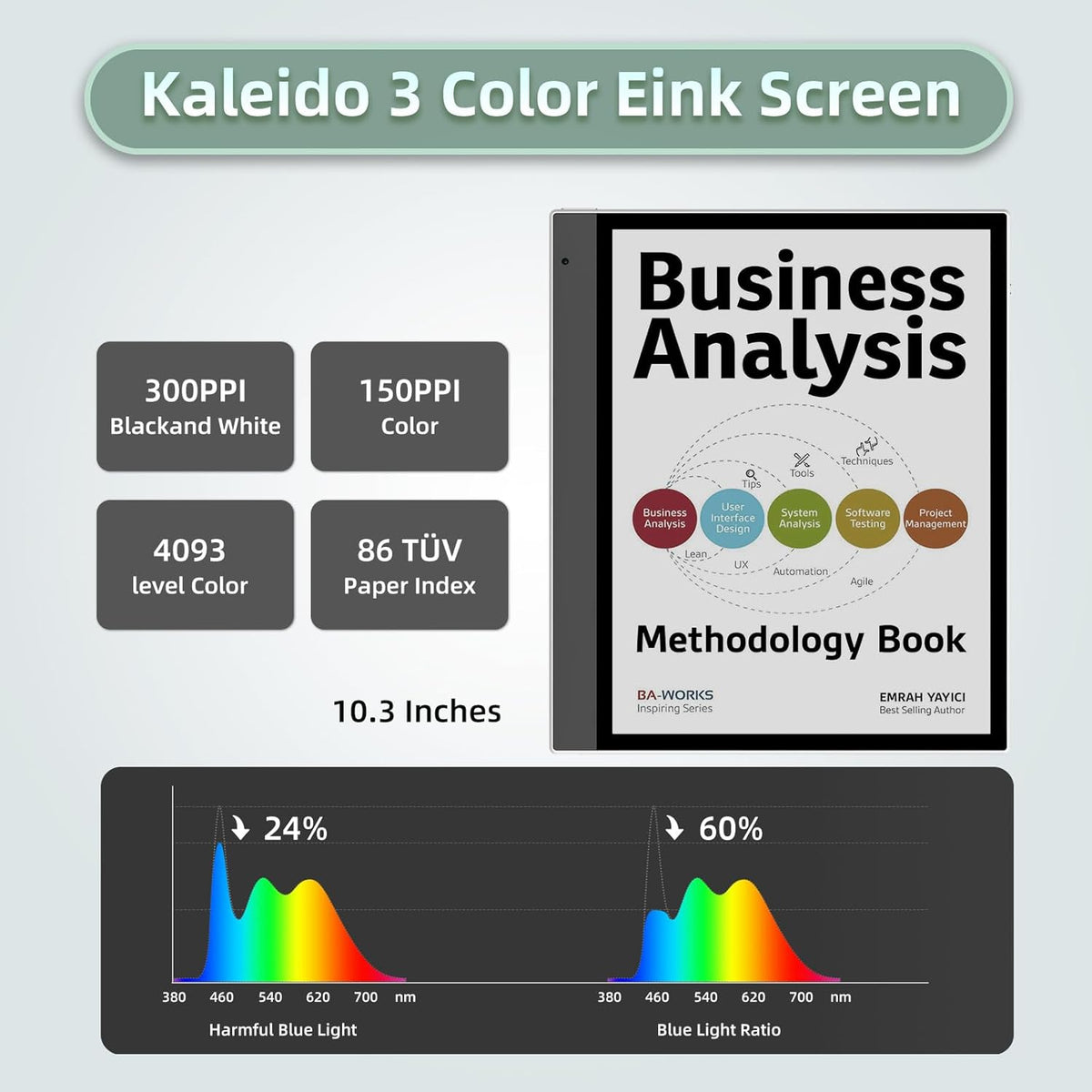 Bigme inkNoteX Color Eink Tablet Andriod 13 6+128G Ebook Reader 10.3 Inch Kaleido 3 E-Ink Screen Epaper Tablet for Reading and Writing
