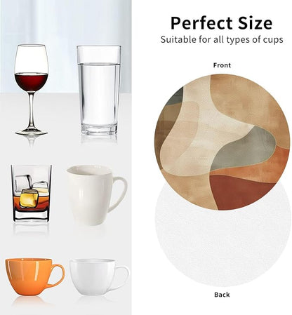 Minimal Abstract Shapes Print Coasters