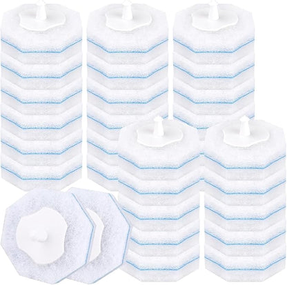 80 Pcs Toilet Wand Refills, Disposable Toilet Brush,Disposable Toilet Bowl Brush Replacement Heads,for Bathroom Cleaning,Clean Toilets,bathtubs,mop Pools, wash basins