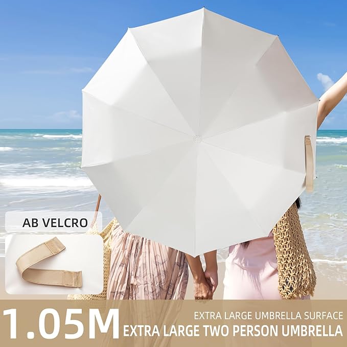 Folding Umbrella Anti-UV Compact Durable Folding Umbrella Auto Open Close Windproof Travel Umbrella Premium Grip Fits Backpack