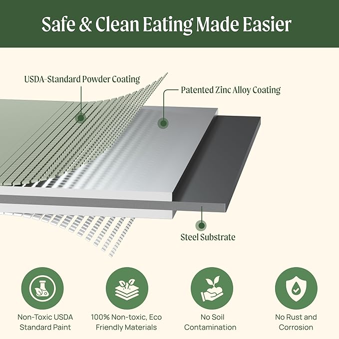 32" Extra Tall Raised Garden Bed Kits, 3.5 x 5 x 2.7ft Raised Planter Box