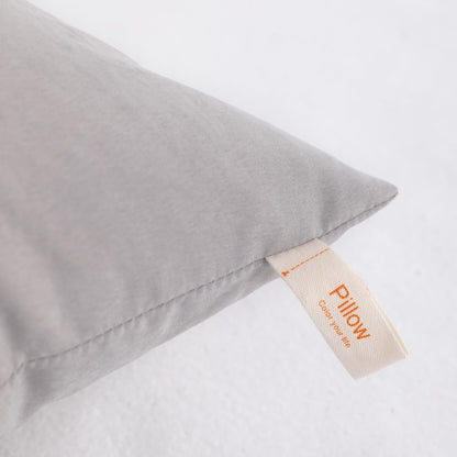 NTBAY Toddler Pillows, Down Alternative 13"x18" Pillows, Machine Washable - Soft and Breathable Travel Small Pillows for Sleeping, Ideal for Daycare, Crib, Cot, Light Grey