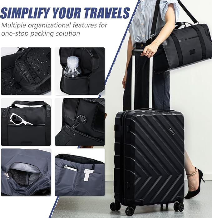 Luggage Sets 3 Piece,Suitcases with Wheels,Carry On Luggage Set 22x14x9 Airline Approved,Hardshell Luggage Sets With TSA Lock,20 Inch Carry On Suitcase