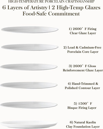 MALACASA 24-Piece Dinnerware Set
