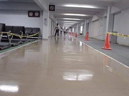 Colored Epoxies 10022 Light Beige Epoxy Resin Coating Made with Beautiful and Vibrant Pigments, 100% Solids, for Garage Floors, Basements, Concrete and Plywood. 3 Gallon Kit