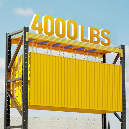 4000LBS Storage Shelves Heavy Duty, 48" W Metal Garage Shelving Units, 4 Tier Adjustable Shelf, Garage Storage Shelves Rack, Industrial Shelving for Warehouse, Basement,48" W x 20" D x 79" H