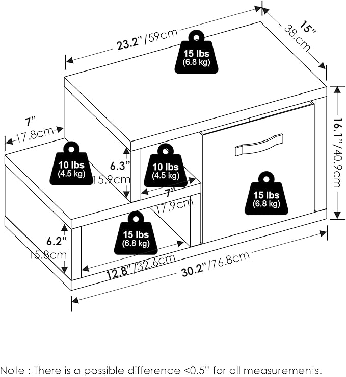 Furinno Viola Storage Shelf, Storage Rack