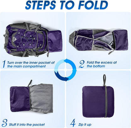 IGOLUMON Hiking Backpack 40L Packable Lightweight Camping Backpack Men Women Waterproof Hiking Daypack Outdoor Travel Daypack