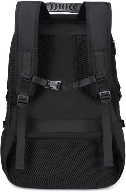 17.3 Inch gym backpack with shoe compartment,50L Multiple Compartments Backpacks, Airline Approved Carry on Travel Daypack Anti Theft with USB Charging Port,for Men Women Travel Work Business