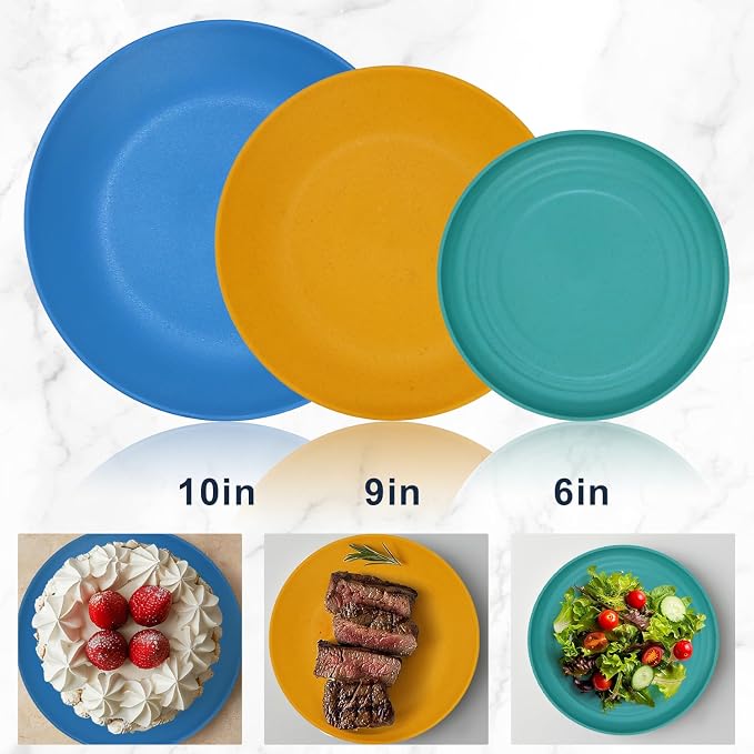 40Pack plates and bowls sets for kids