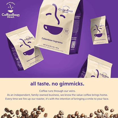 Coffee Bean Direct Dark House Blend, Whole Bean Coffee, Dark Roast, 1 Pound Bag (Pack of 1)