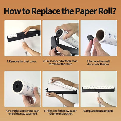 Large Lint Rollers for Carpet, 15.74 in Extra Sticky Rollers for Floor with 4 Extendable Handle, Long Handle Sticky Mop for Cleaning Carpet, Car, Clothes,Dog and Cat Pet Hair Remover with 360 Sheets