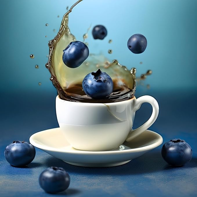 Fresh Roasted Coffee, Decaf Blueberry Crisp, Flavored Coffee Pods, 24 Count