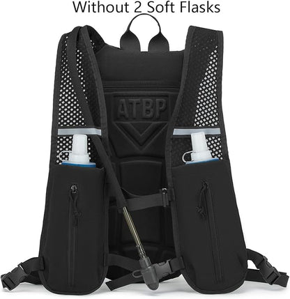 ATBP Running Hydration Vest Pack Tactical 3L Water Bladder Backpack Bag for Cycling Marathon Hiking Daypack Men & Women