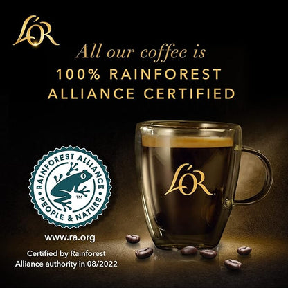 L'OR DECAF Espresso Capsules, 10 Count DECAF Ristretto, Single-Serve Aluminum Coffee Capsules Compatible with the L'OR BARISTA System & *Nespresso Original Machines, 10 Count (Pack of 1)