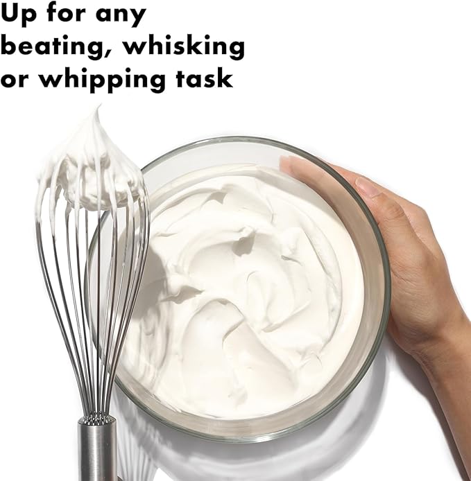 304 Stainless Steel Whisk Set, Dishwasher Safe Rustproof Metal Whisk, Professional Balloon Wire Whisks for Kitchen Cooking, Perfect For Blending, Whisking, Baking, Beating, 3 Packs (8" 10" 12")