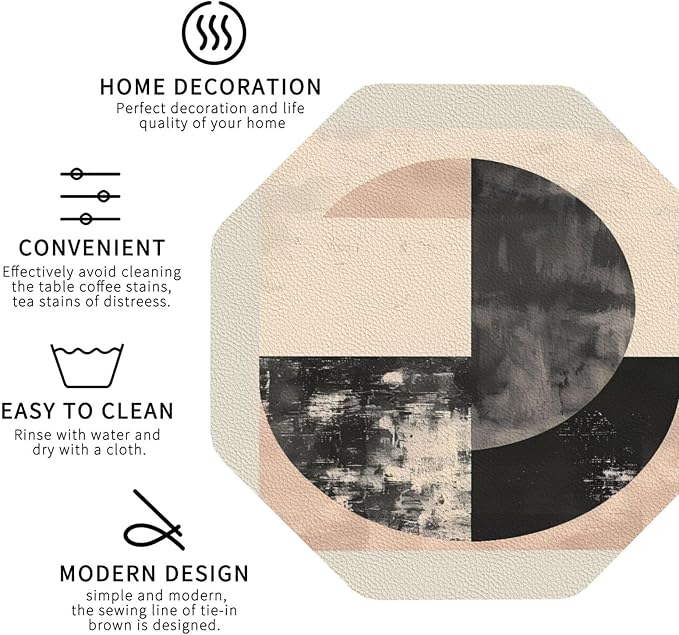 Minimal Abstract Shapes Print Coasters
