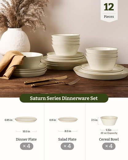 Famiware Saturn Dinnerware Sets, Ceramic Dishes