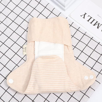 2pcs Reusable Washable Cloth Menstrual Pads for Women Soft Breathable Organic Cotton Panty Liners with Strong Absorbency Foldable Sanitary Towels for Period and Postpartum Care