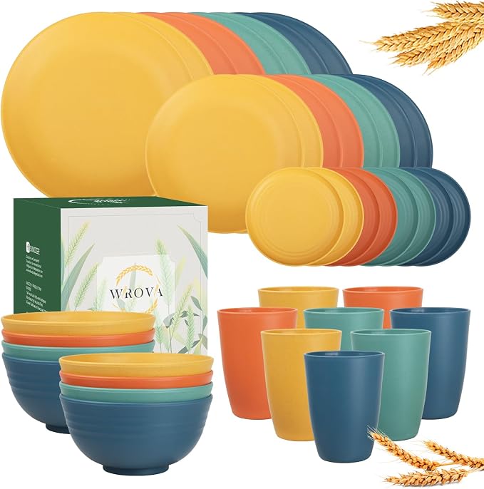 40Pack plates and bowls sets for kids