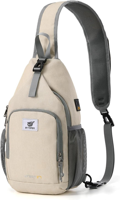 SKYSPER Sling Bag RFID Crossbody Sling Backpack Cross Body Shoulder Bag Travel Hiking Daypack for Women Men