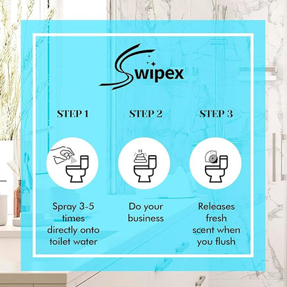 Toilet Spray for Poop 3 Pack, Travel Size Variety, Bathroom Odor Eliminator - Ocean Eucalyptus Coconut
