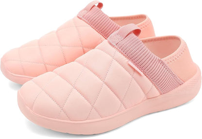 KUBUA Slippers for Men and Womens Indoor House Shoes Plush Slip on Outdoor Garden Loafers