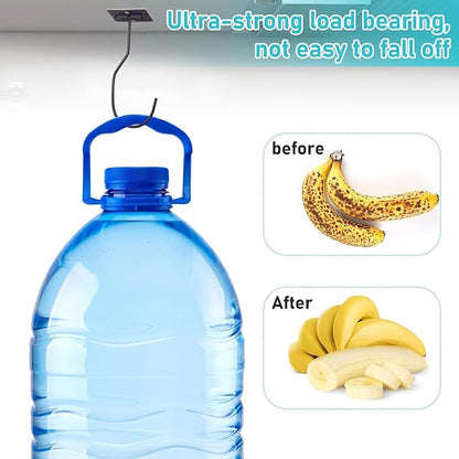 Self-Adhesive Banana Hooks, Foldable Magnetic Hanger Under Cabinet, Sturdy Metal Banana Holder for Kitchen, Space-Saving Design to Keep Bananas Fresh 1 Pieces Bronze
