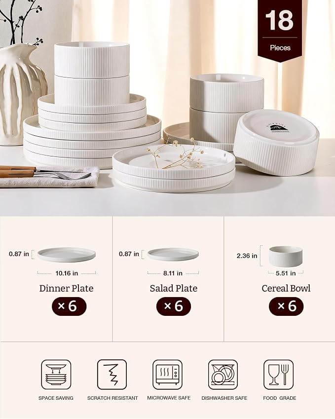 Line Porcelain Dinnerware Set, dish set