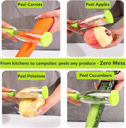 Vegetable peelers for kitchen, Potato Peeler, Fruit Carrot Veggie Peelers Built-in peel catcher, Peeler with Ergonomic Non-Slip Handle,Dishwasher safe for home, office and camping(Red)